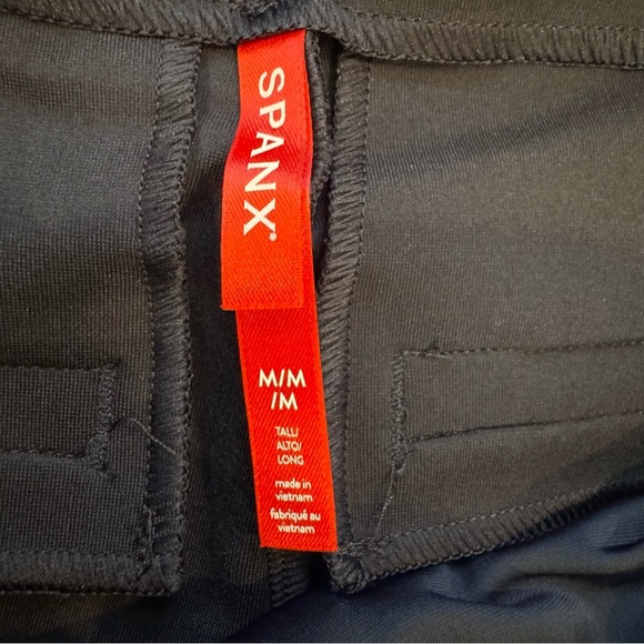Spanx PBP Navy Slim Straight Pants M Tall High Waist NWT - Picture 7 of 8